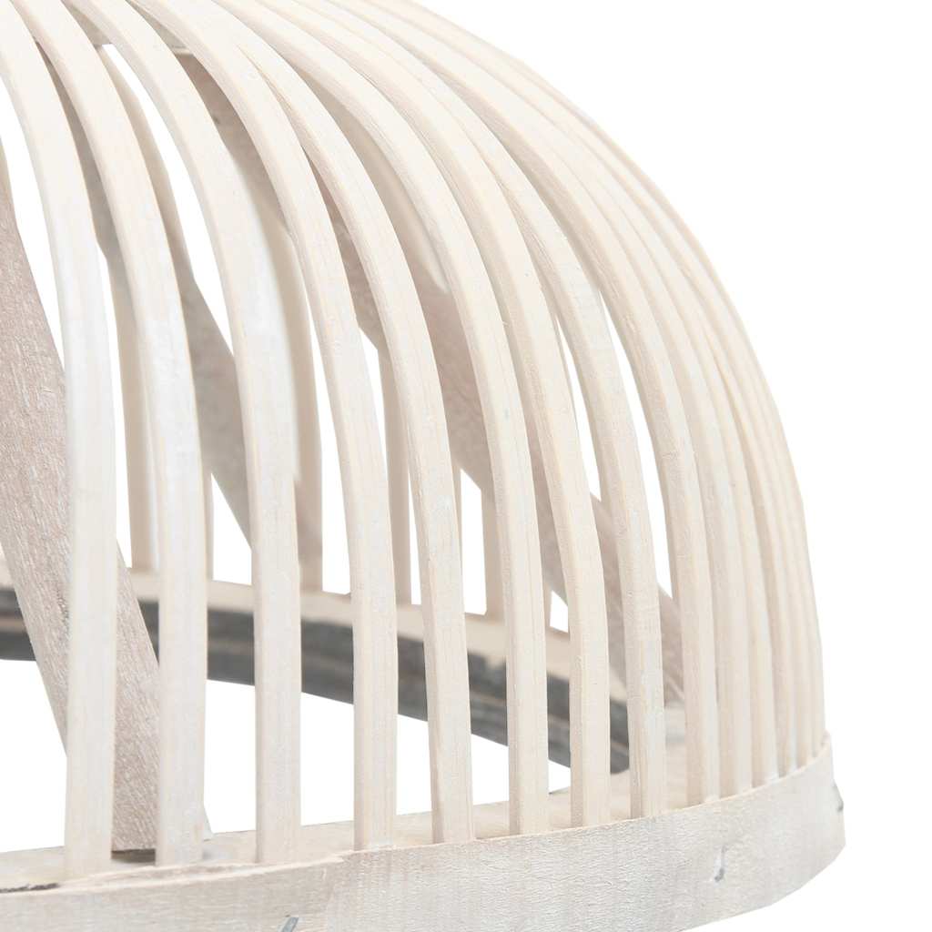 Vidaxx Hängelampe halbrund 40 W E27 34x14,5 cm Bambus