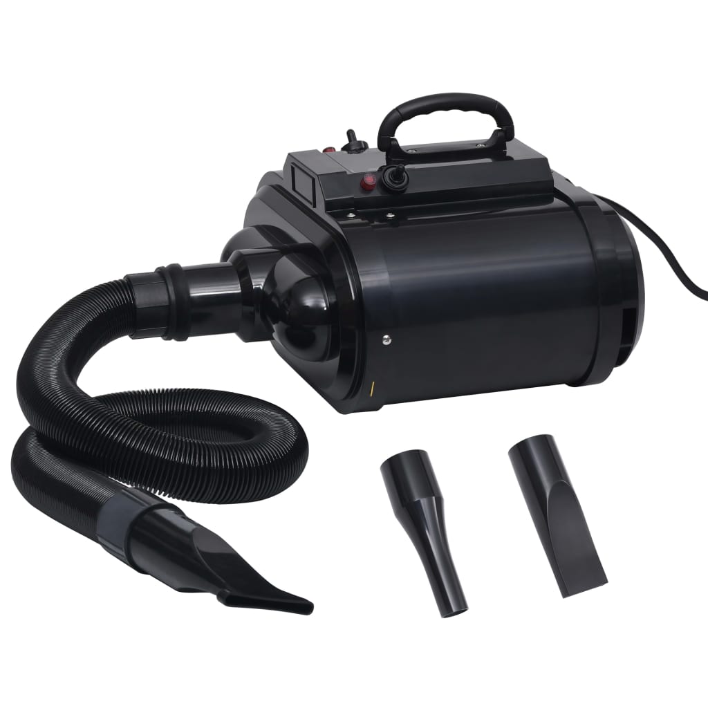 Vidaxl Petföhn Doppelmotor Schwarz