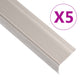 VidaXL Treppenkanten L-förmig 5 Stück 90 cm Aluminium Champagnerfarben