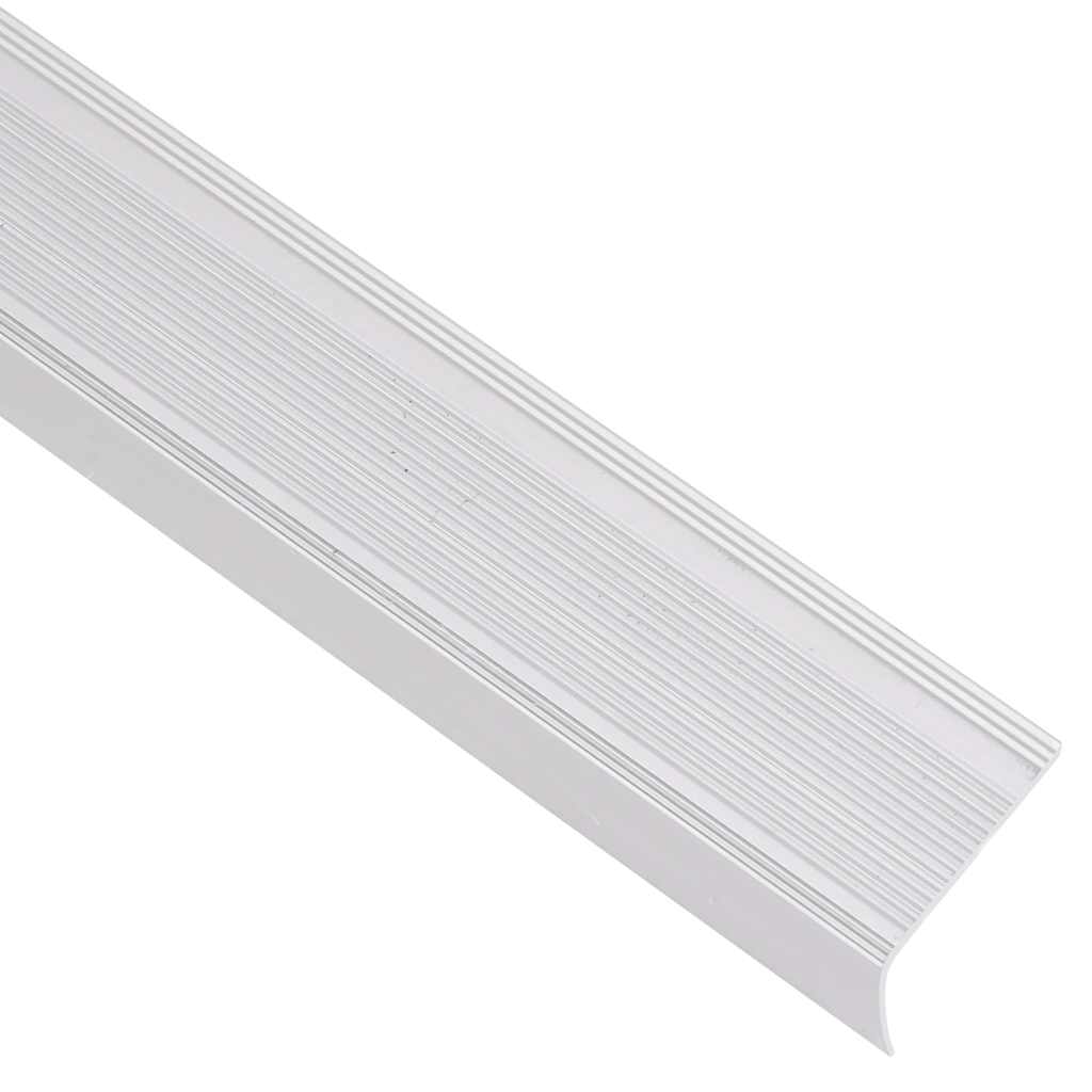Vidaxl Treppenkanten L-förmig 5 Stück 100 cm Aluminium silberfarben