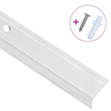 Vidaxl Treppenkanten L-förmig 15 Stück 100 cm Aluminium silberfarben - afbeelding 3