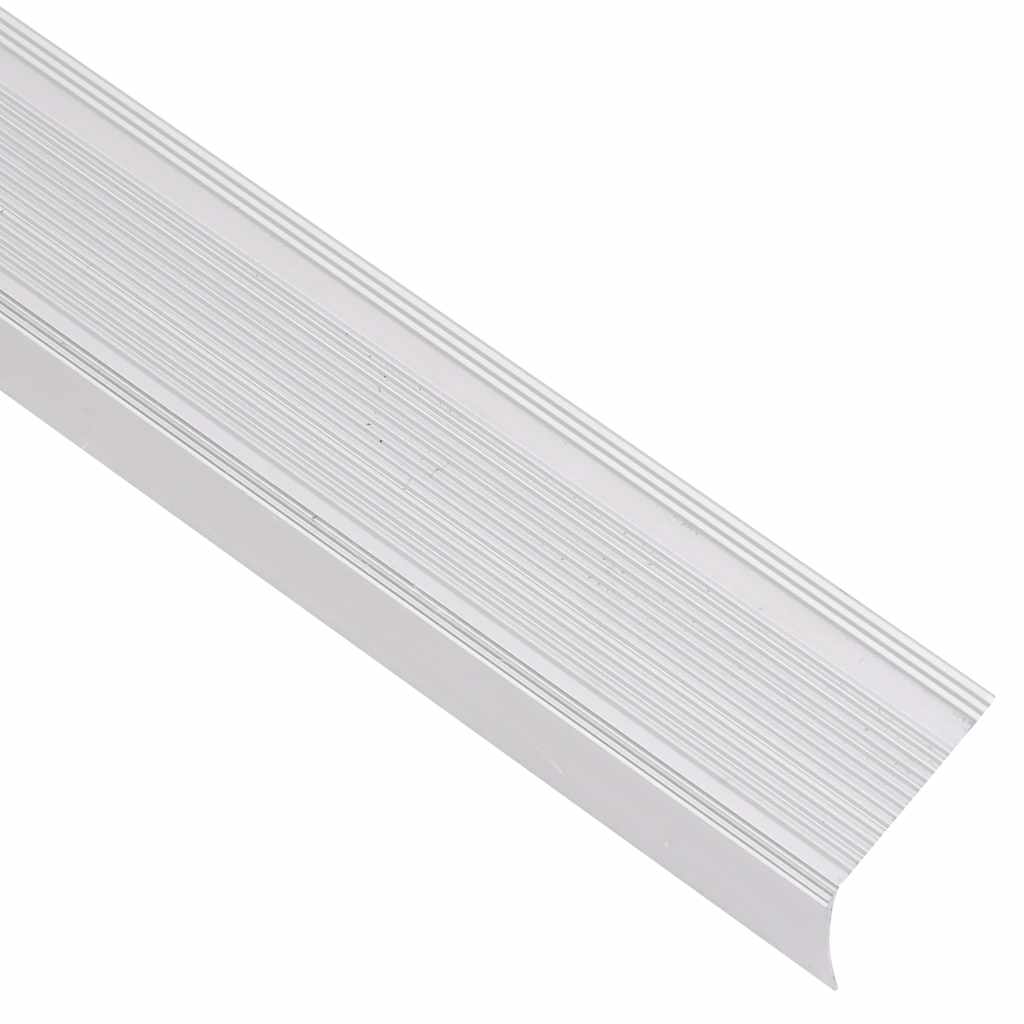 Vidaxl Treppenkanten L-förmig 5 Stück 100 cm Aluminium silberfarben