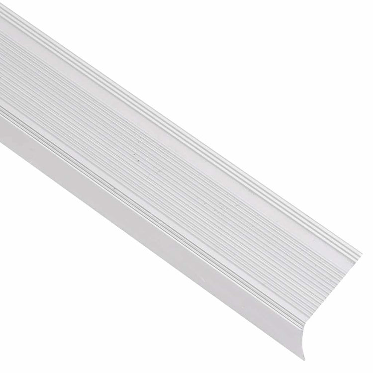 Vidaxl Treppenkanten L-förmig 5 Stück 100 cm Aluminium silberfarben