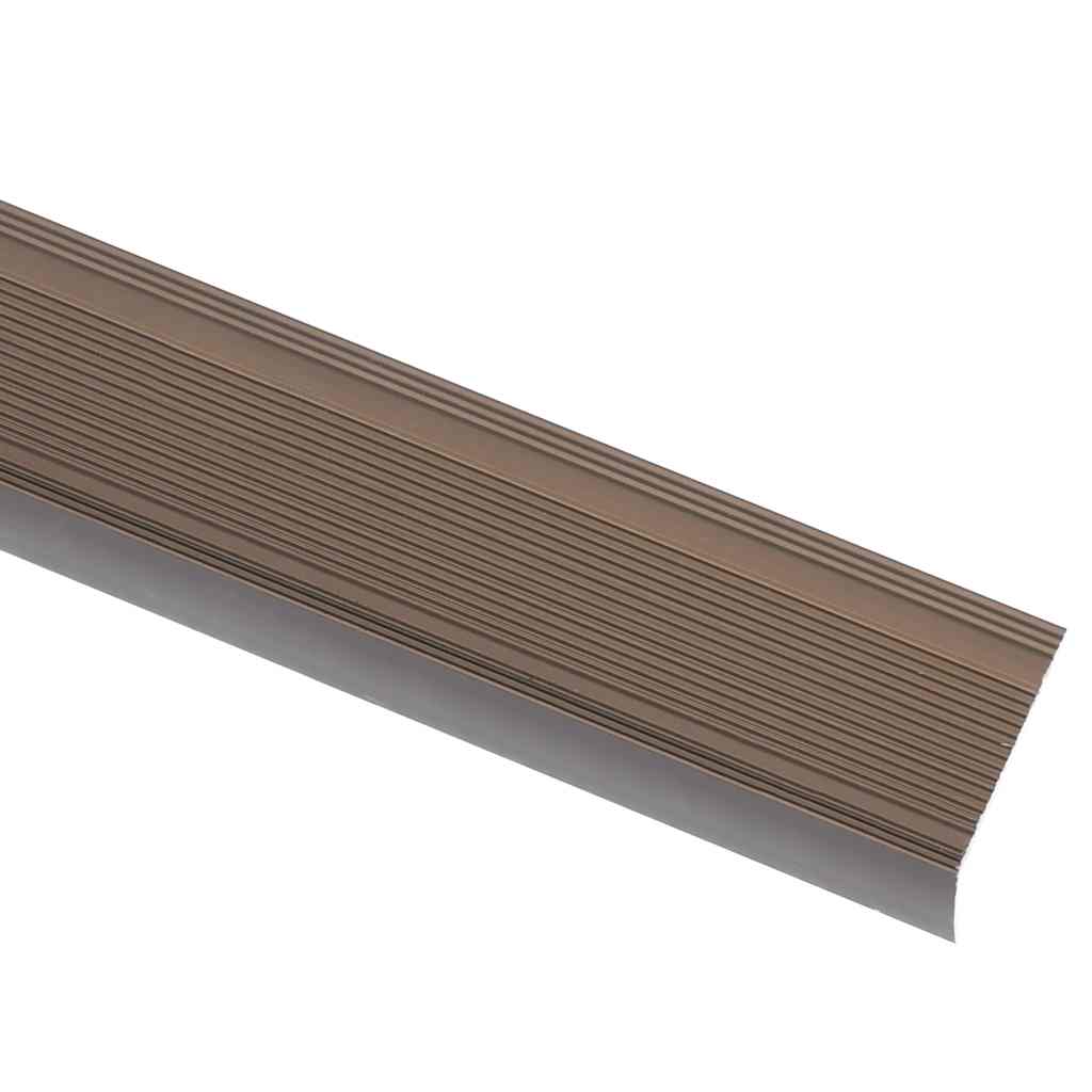 Vidaxl Treppenkanten L-förmig 5 Stück 100 cm Aluminium braun