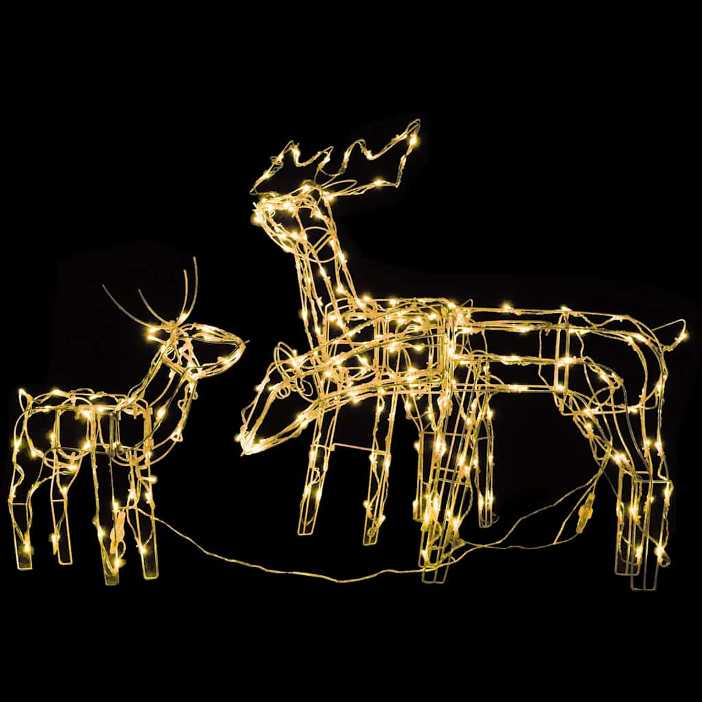 Vidaxl 3-teilige Weihnachtsbeleuchtung Rendieren 229 LEDs
