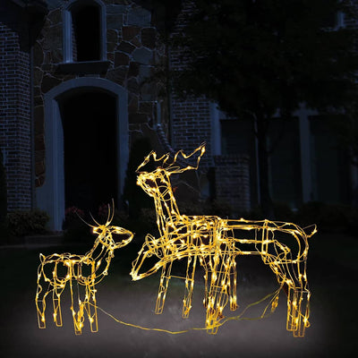 Vidaxl 3-teilige Weihnachtsbeleuchtung Rendieren 229 LEDs