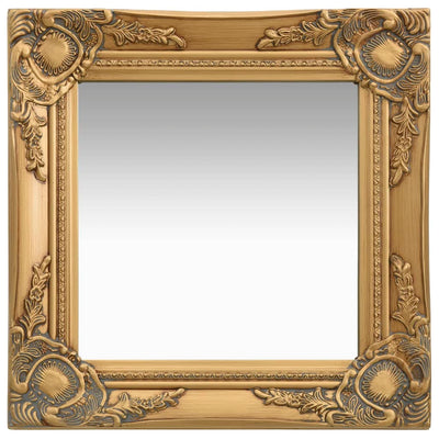 Vidaxl Wandspiegel Barockstil 40x40 cm Goldfarbe