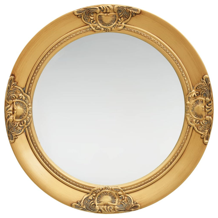 Vidaxl Wandspiegel Barockstil 50 cm goldfarben