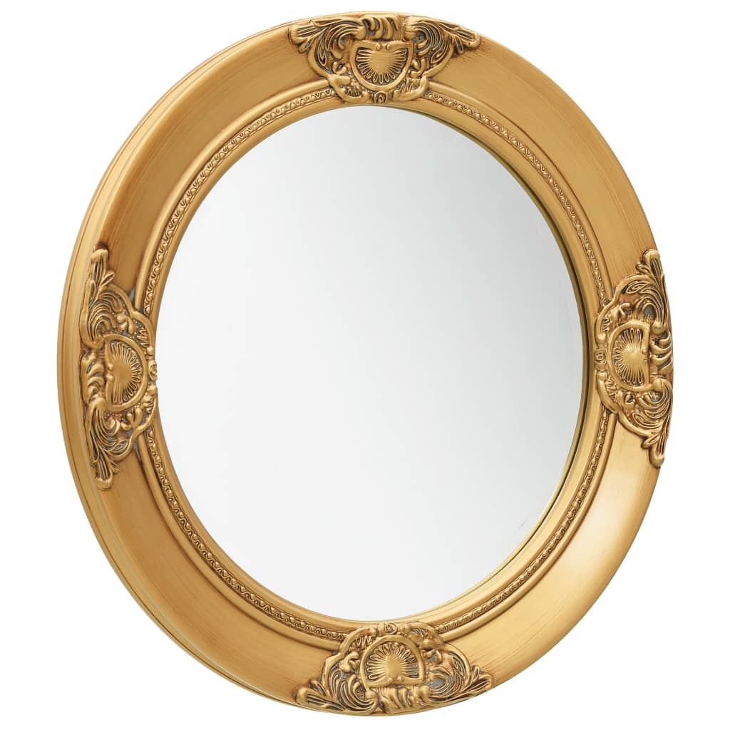Vidaxl Wandspiegel Barockstil 50 cm goldfarben