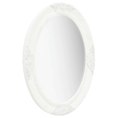 Vidaxl Wandspiegel Barockstil 50x70 cm Weiß