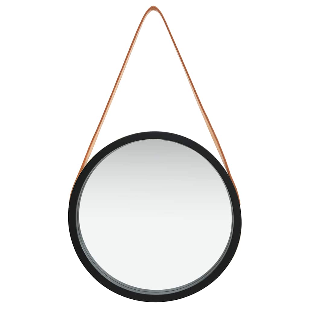 Vidaxl Wandspiegel mit Reifen 40 cm schwarz