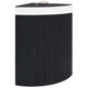 Vidaxl Hoekwasmand 60 l Bamboo Schwarz