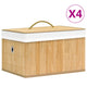 Vidaxl -Speicherboxen 4 St Bambus