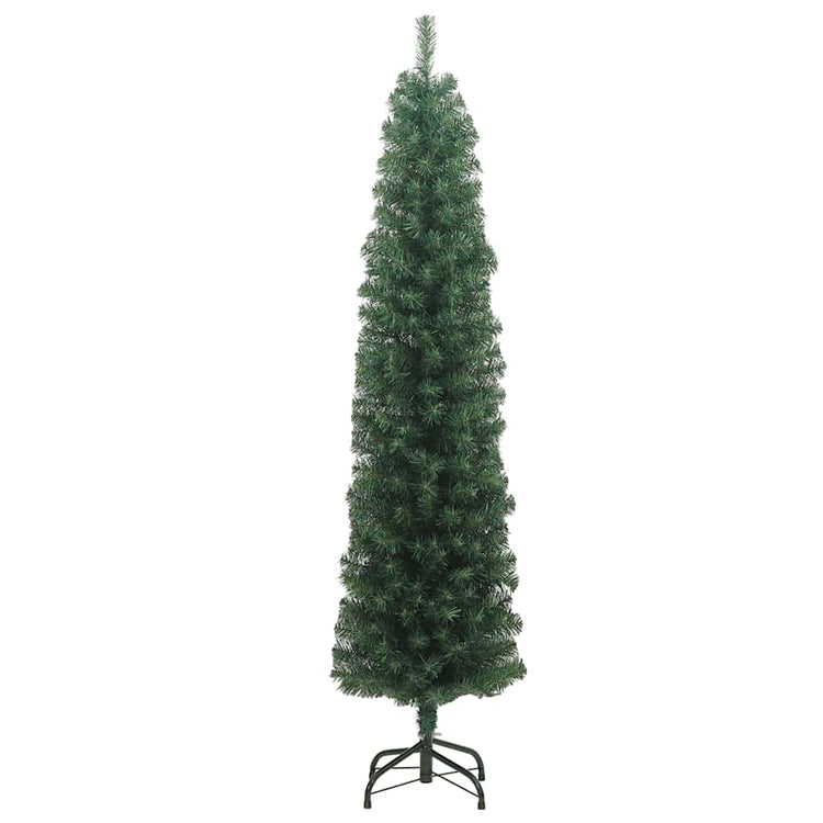Vidaxx künstlicher Weihnachtsbaum mit Standard schmal 240 cm PVC grün