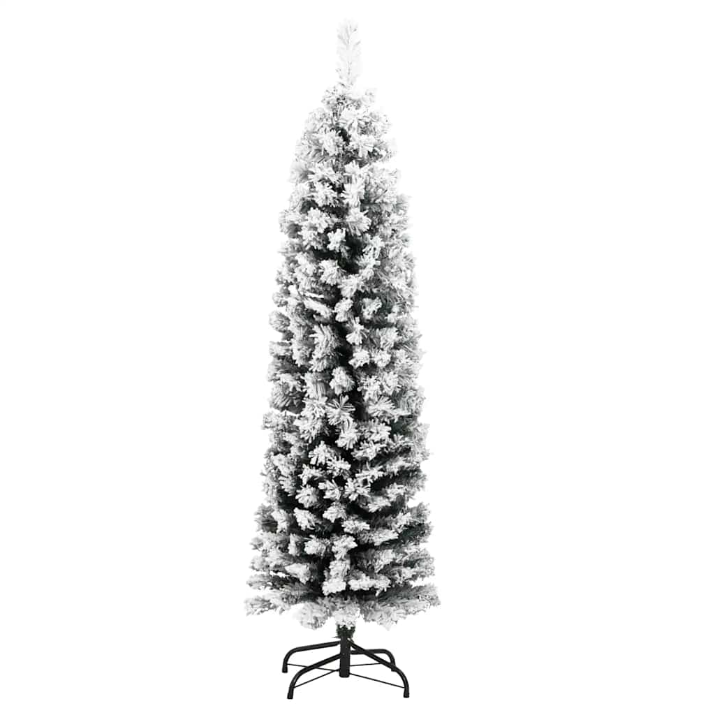 Vidaxl Kunstkerstboom mit Schneeschmal 150 cm PVC Grün