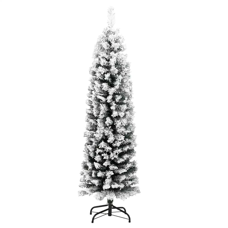 Vidaxl Kunstkerstboom mit Schneeschmal 150 cm PVC Grün