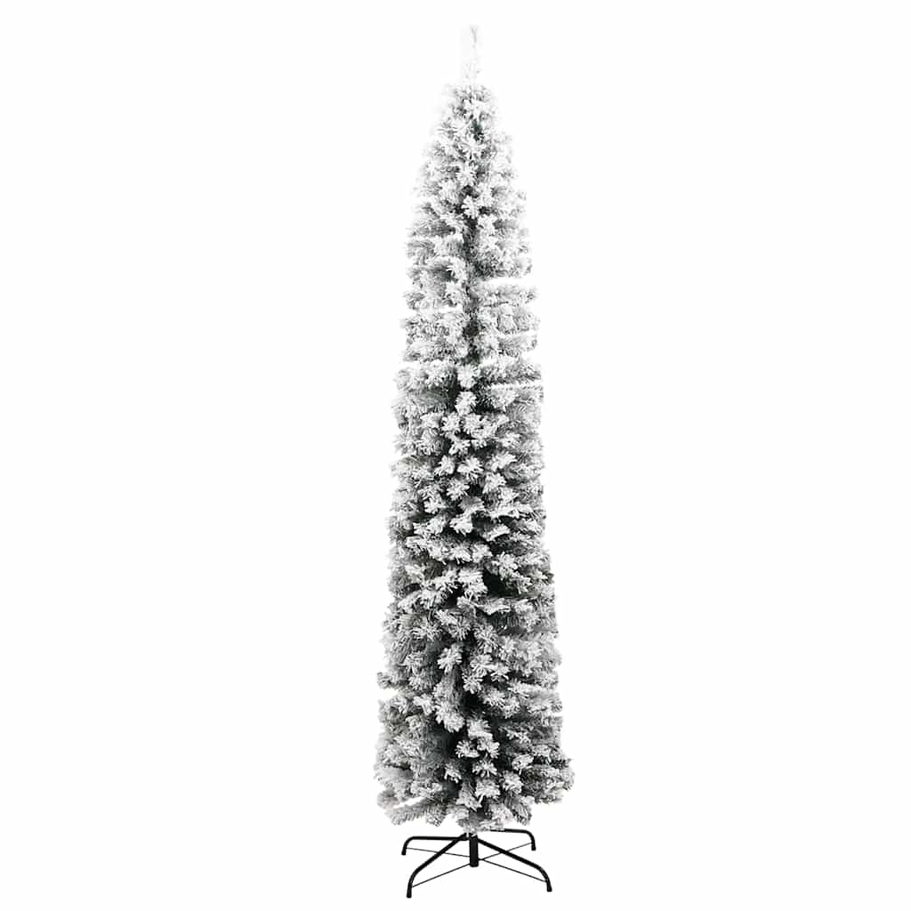 Vidaxl Kunstkerstboom mit Schneeschmale 210 cm PVC Grün