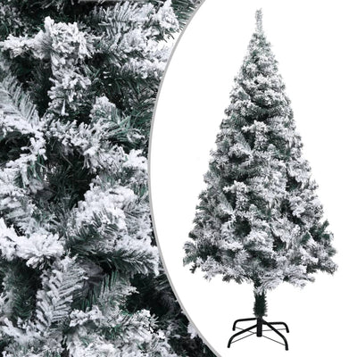 Vidaxl Kunstkerstboom mit Schnee 150 cm Grün