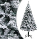 Vidaxl Kunstkerstboom mit Schnee 150 cm Grün