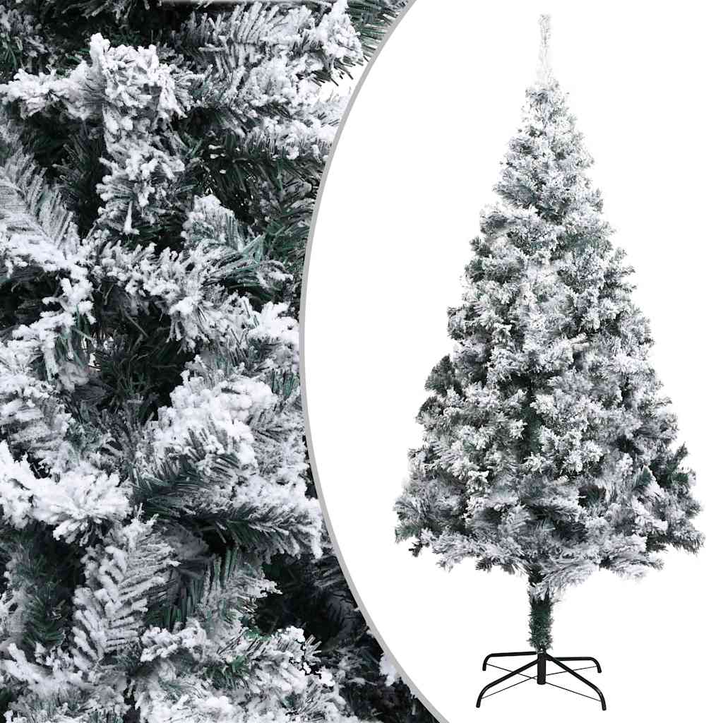 Vidaxl Kunstkerstboom mit Schnee 180 cm Grün
