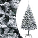 Vidaxl Kunstkerstboom mit Schnee 180 cm Grün