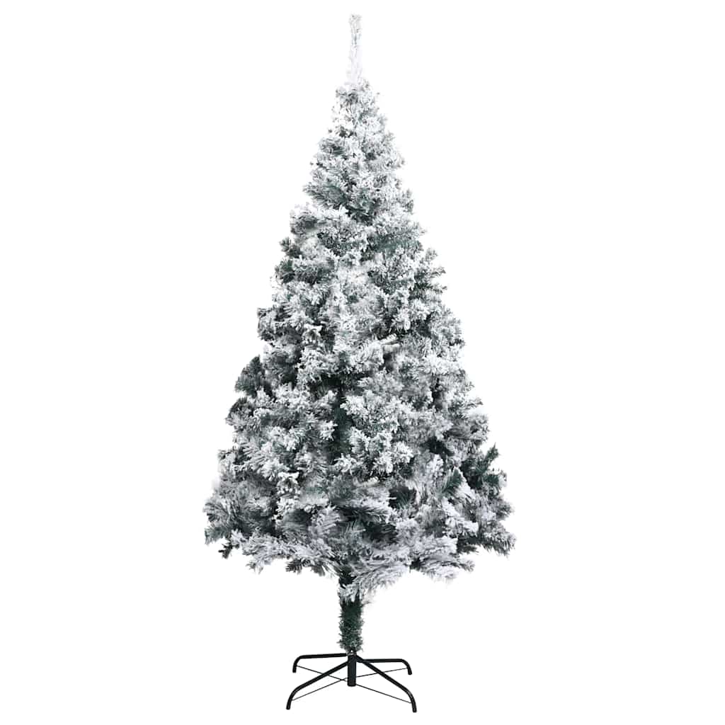 Vidaxl Kunstkerstboom mit Schnee 180 cm Grün