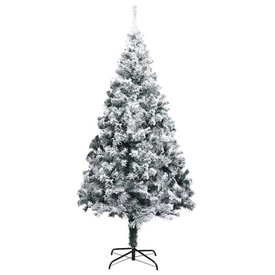 Vidaxl Kunstkerstboom mit Schnee 180 cm Grün
