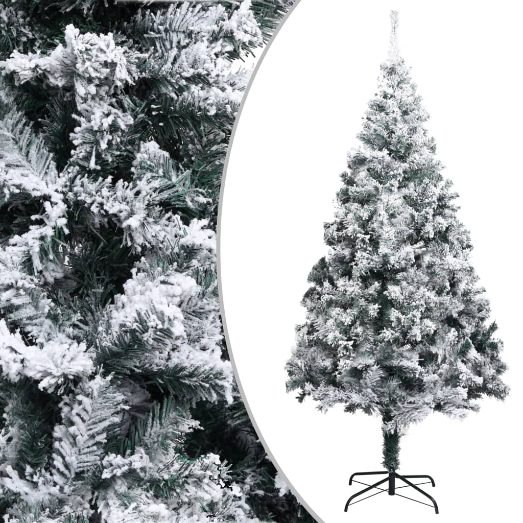 Vidaxl Kunstkerstboom mit Schnee 240 cm Grün