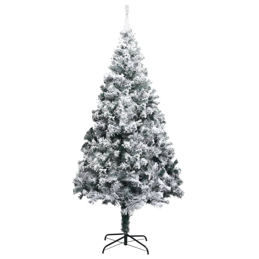 Vidaxl Kunstkerstboom mit Schnee 240 cm Grün