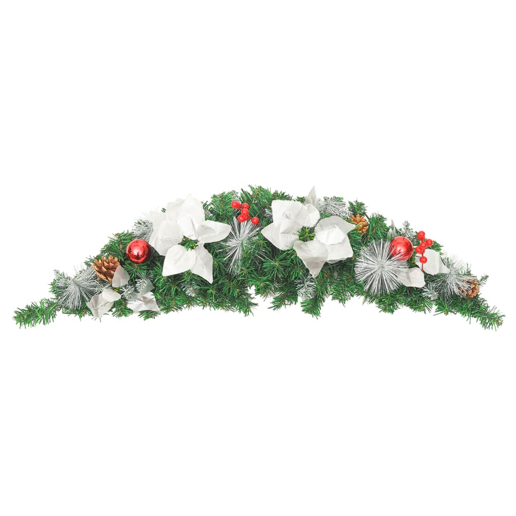 Vidaxl Weihnachtsbogen mit LED -Leuchten 90 cm PVC Grün