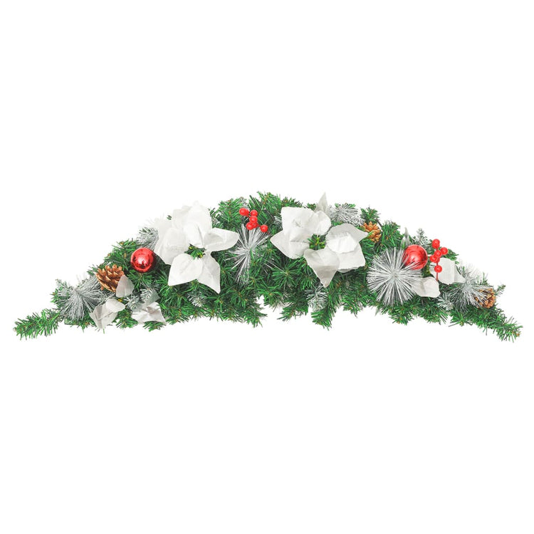 Vidaxl Weihnachtsbogen mit LED -Leuchten 90 cm PVC Grün