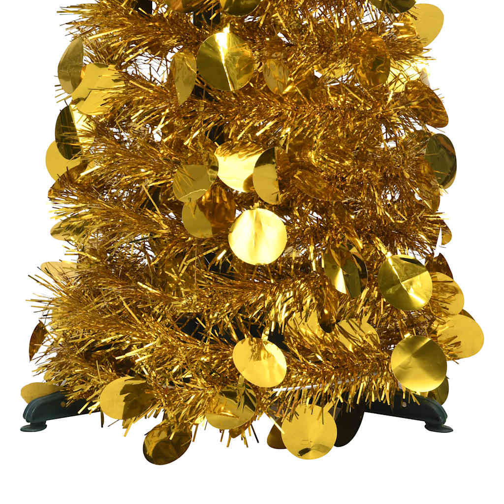 Vidaxl Kunstkerstboom Popup 120 cm Haustier Goldfarbe