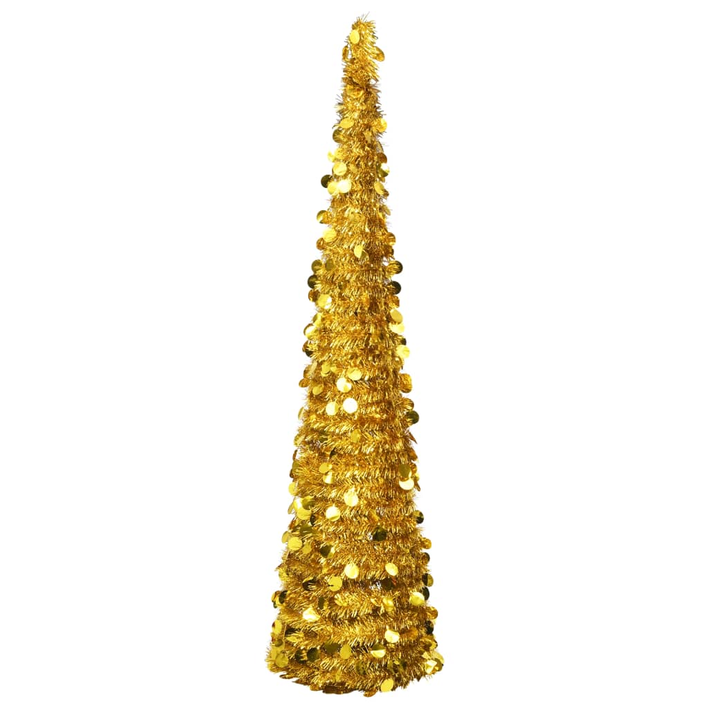 Vidaxl Kunstkerstboom Popup 180 cm Haustier Goldfarbe