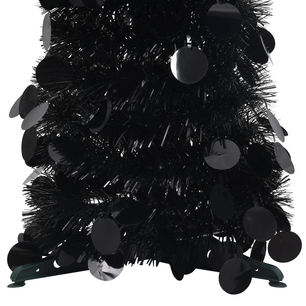 Vidaxl Kunstkerstboom Popup 180 cm Pap Black