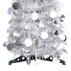 Vidaxl Kunstkerstboom Popup 150 cm Haustier Silberfarbe