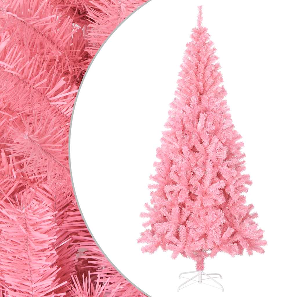 Vidaxl Kunstkerstboom mit Standard 180 cm PVC Pink