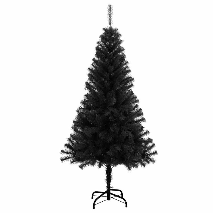 Vidaxl Kunstkerstboom mit Standard 150 cm PVC Schwarz