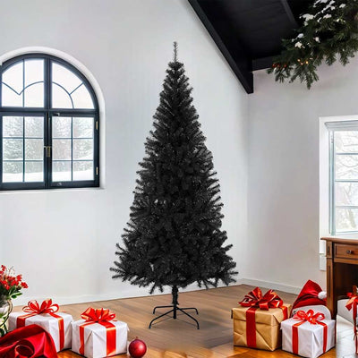 Vidaxl Kunstkerstboom mit Standard 180 cm PVC Schwarz