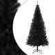Vidaxl Kunstkerstboom mit Standard 210 cm PVC Schwarz