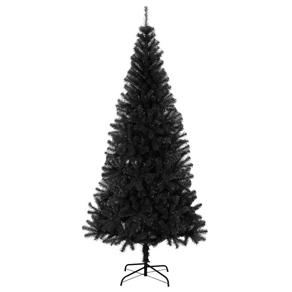 Vidaxl Kunstkerstboom mit Standard 210 cm PVC Schwarz