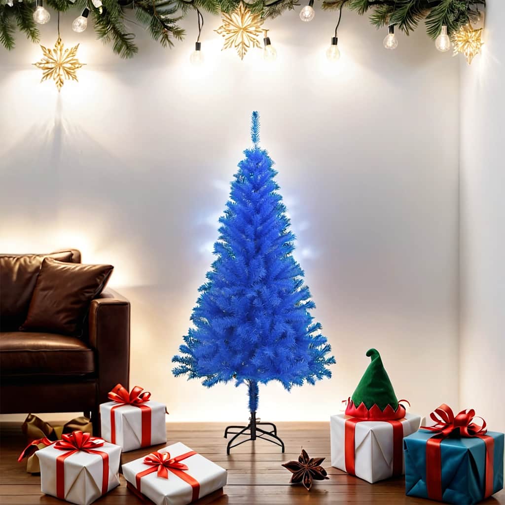 Vidaxl Kunstkerstboom mit Standard 150 cm PVC Blau