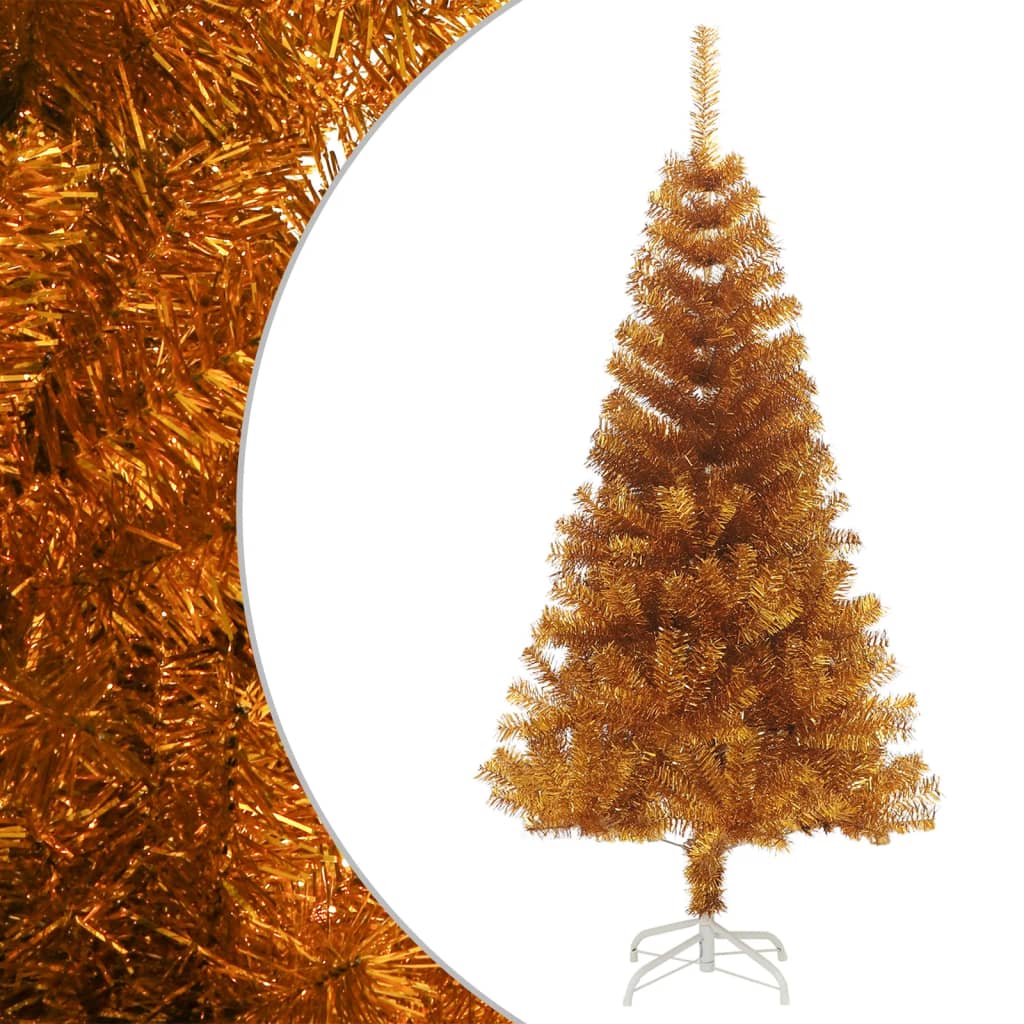 Vidaxl Kunstkerstboom mit Standard 150 cm Cap Gold Colored