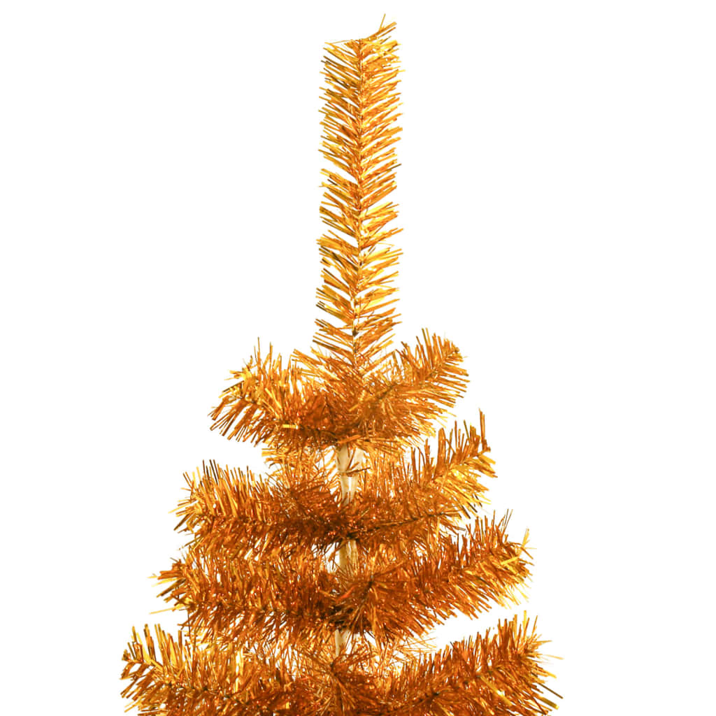 Vidaxl Kunstkerstboom mit Standard 150 cm Cap Gold Colored