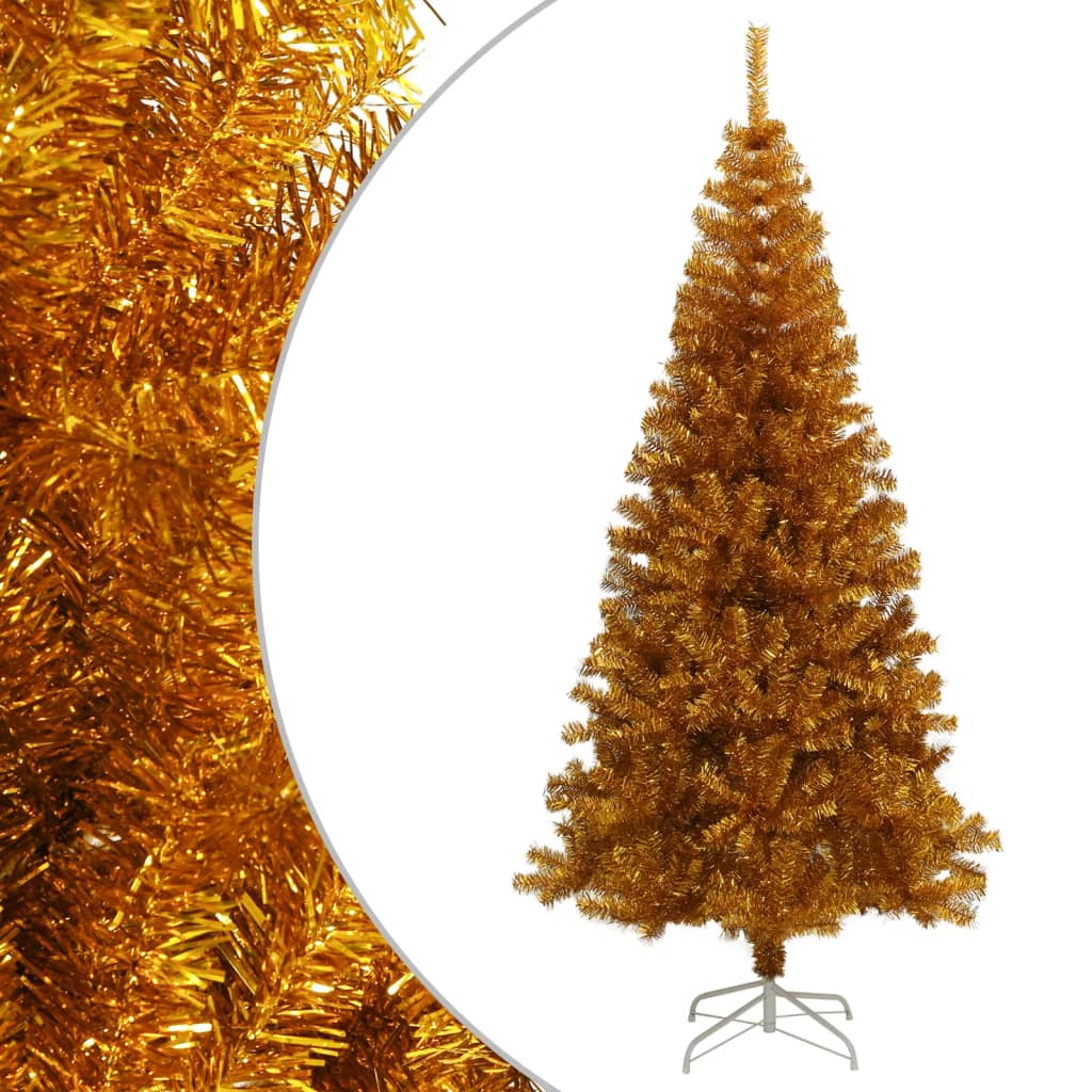 Vidaxl Kunstkerstboom mit Standard 210 cm goldfarben