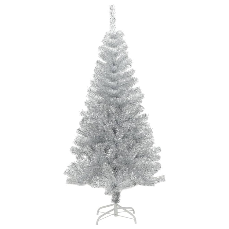 Vidaxl Kunstkerstboom mit Standard -Silberkappen von 150 cm Kappe