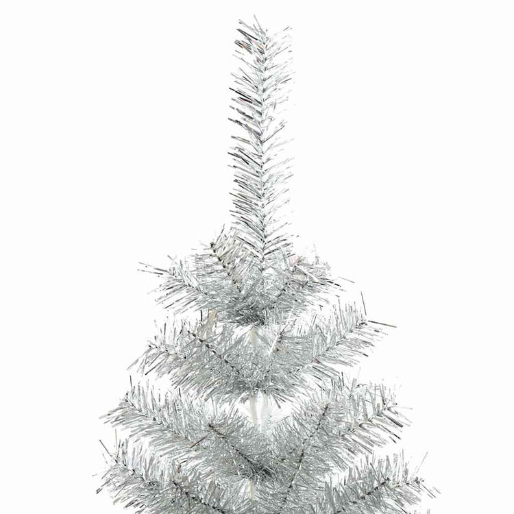Vidaxl Kunstkerstboom mit Standard -Silberkappe mit 180 cm