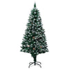 Vidaxl Kunstkerstboom mit Kiefernkegeln und weißem Schnee 180 cm