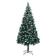 Vidaxl Kunstkerstboom mit Kiefernkegeln und weißem Schnee 210 cm