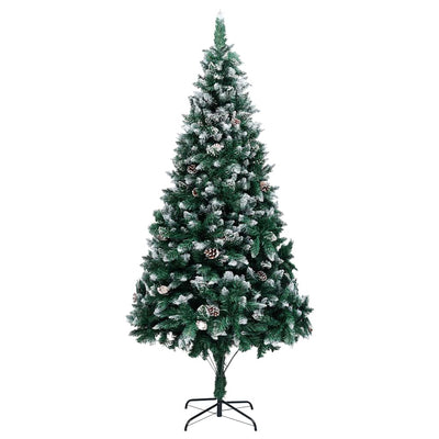 Vidaxx künstlicher Weihnachtsbaum mit Tannenzapfen und weißem Schnee 240 cm