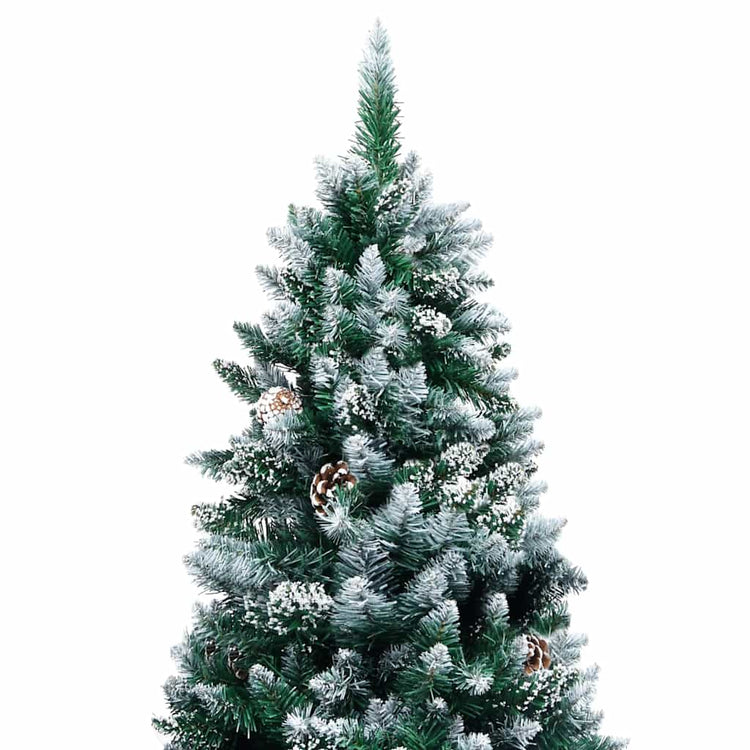 Vidaxx künstlicher Weihnachtsbaum mit Tannenzapfen und weißem Schnee 240 cm